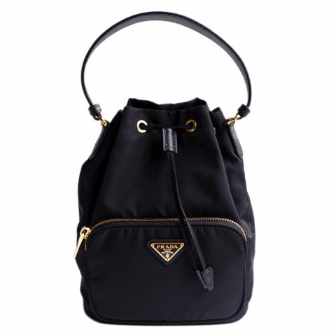 Sell Prada Re Nylon Duet Bucket Bag Black HuntStreet